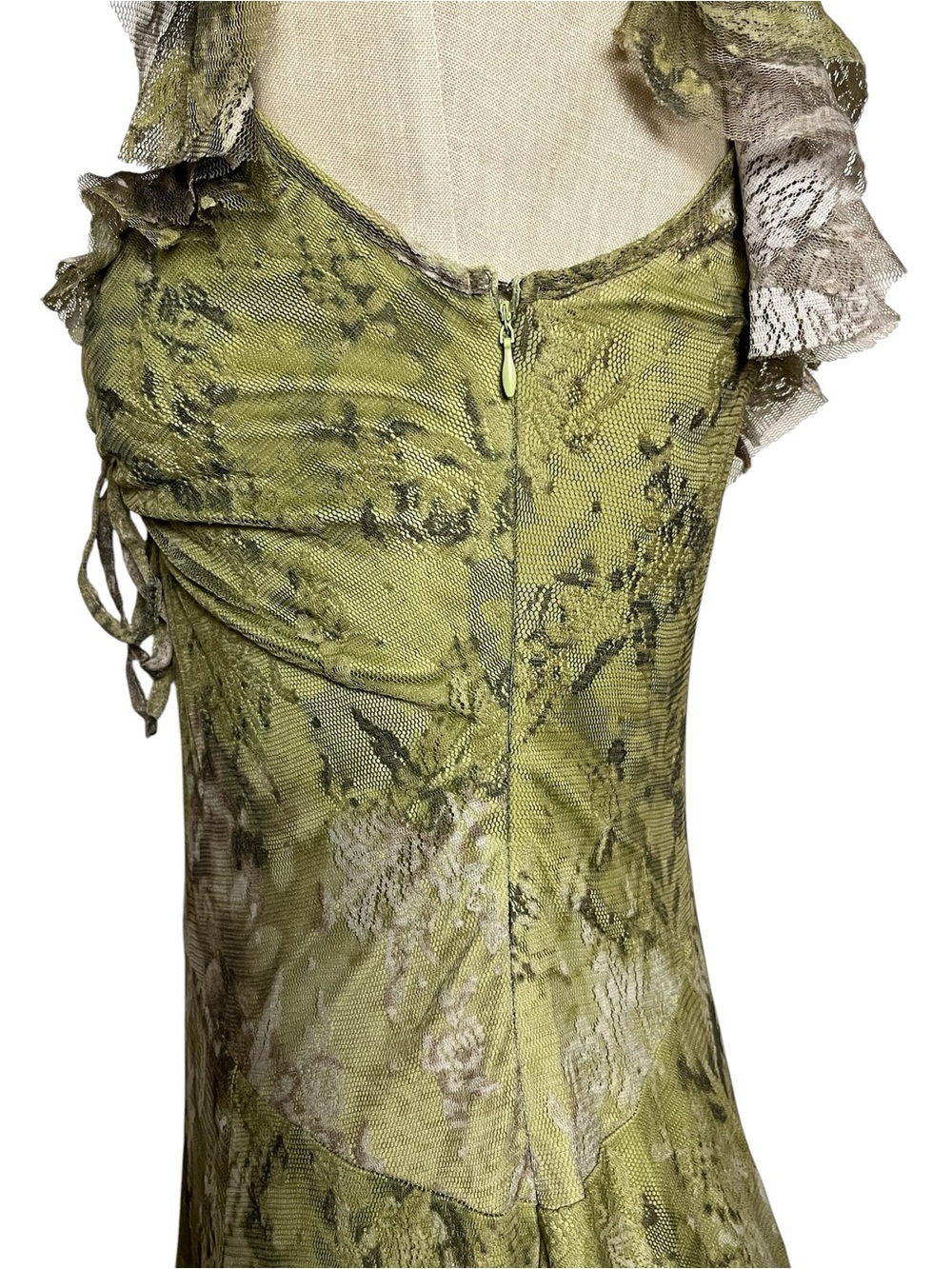 Urban Outfitters Hyacinth Lace Spliced Midi Dress Fairycore Whimsigoth Medium - Picture 10 of 13